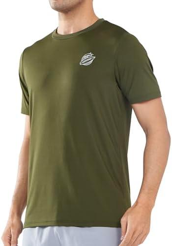 NORTHYARD Men's UPF 50+ Rash Guard T-Shirts Sun Protection UV Quick Dry Short Sleeve Shirts Lightweight Fishing Swim, 2XL