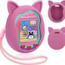 Winceed Silicone Case for Tamagotchi Uni, Protective Cover for Tamagotchi Uni Protector Skin with Hand Strap (Pink)