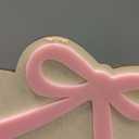 WAUAO Bow My First Year Birthday Board - One Year Of Photo Board,Monthly Milestone Wood Photo Board,First Birthday Decorations Girl,12 Months Photo Banner