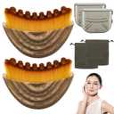 Lymphatic Contour Face Brush, Contour Face Brush Lymphatic Drainage Massager for Face, Ergonomically Designed to Fit The Skin Precisely and Relieve Fatigue (2PCS)