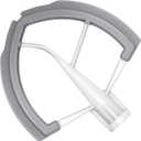 Flex Edge Beater Accessories and Attachments for KitchenAid 6 Quart Bowl-Lift Stand Mixer, Pastry Paddle Attachment for Kitchenaid, Dishwasher Safe, White