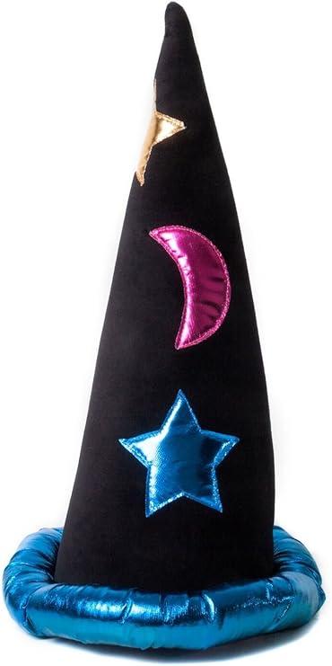 Funny Party Hats Funny Party Accessory Wizard Hat - Merlin Hat - Wizard Costume Accessories - Black Wizard Hat (Colorful)