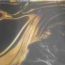 PYFFYP- Abstract Black and Gold Marble Wallpaper murals for Bathroom(Not Peel and Stick), 112" x 73", P009