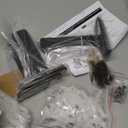 6 Pack - 6 inch Black Hidden L Shelf Bracket (1/5 Inch Thicked) Iron Shelf Brackets, Metal Shelf Bracket, 160 lb. Load Capacity , DIY Shelving Hidden 90 Degree Right Angle Bracket Design