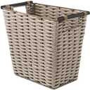 Whitmor Waste Basket with Wood Handles