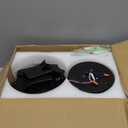 Ceiling Fans with Lights and Remote - 52 Inch Flush Mount Ceiling Fan with Noiseless Reversible DC Motor Timer LED Ceiling Fan for Bedroom Living Room Dining Room, Black