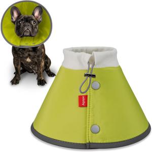 Agape Soft Dog Cone for Small Dogs & Cats, Comfy Dogs Recovery Collar After Surgery, Adjustable E Collar Alternative to Stop Licking, Protective Elizabethan Collars for Pup, Comfortable Dog Cones (5 (Neck:10"-13"))