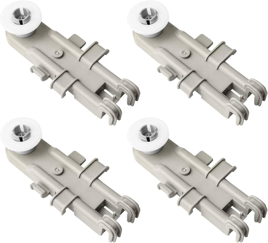 4 Pack 8268743 Dishwasher Upper Rack Wheel Replacement Part Compatible with Whirlpool Kenmore KitchenAid Dishwashers - Replaces WP8268743 AP6012252 PS11745459