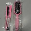 Curl Defining Brush, Curly Hair Brush, Slick Back Hair Brush, For Combing and Shaping Curls in All Hairstyles to Reduce Pulling (Pink)