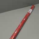 American Greetings Reversible Snowman Christmas Wrapping Paper Roll, Red and White Holiday Gift Wrap (60 sq. ft., 1 Standard Roll Wrap-30 in. x 24 ft.) Minimalist Design with Merry Christmas Script