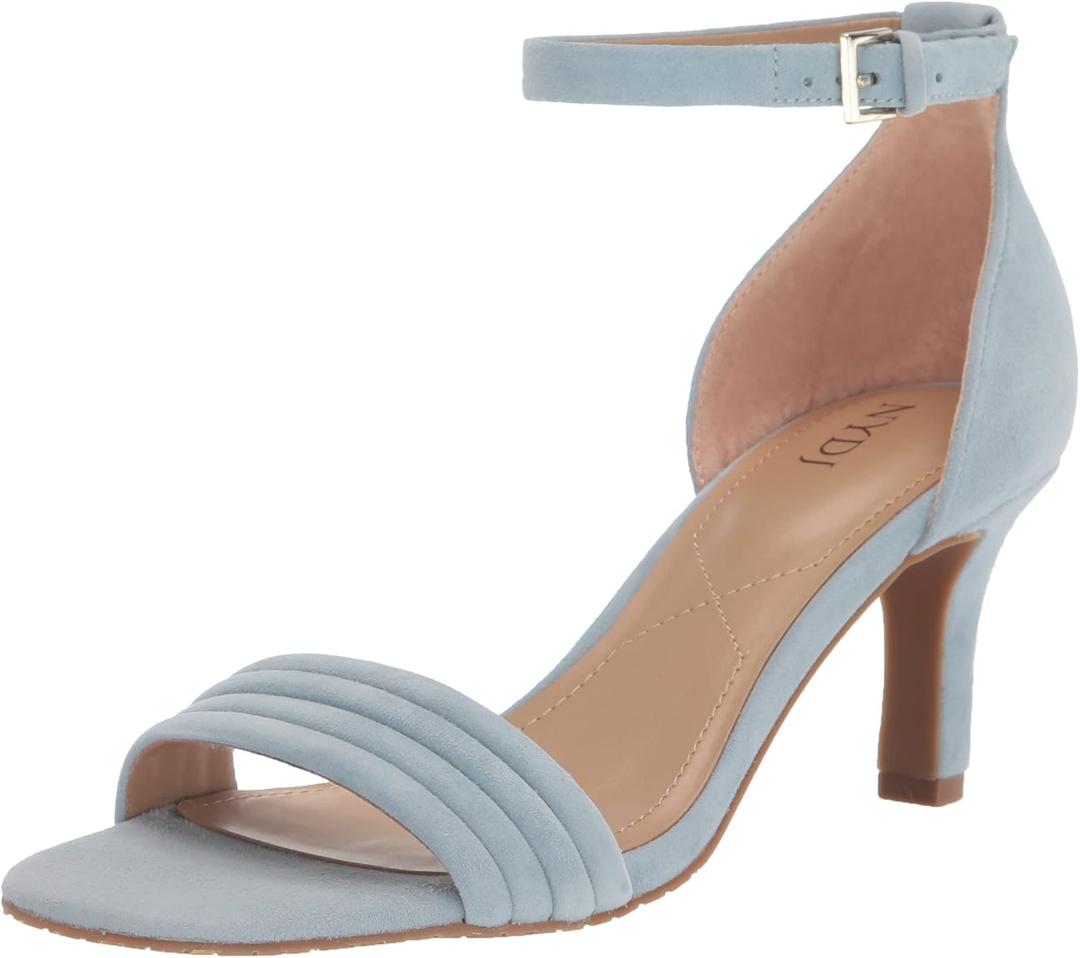 NYDJ Women's Ankle Strap Pump (7, Cornflower)