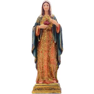 Virgin Mary Statue Sacred Heart Figure Resin Sculpture 13.5 inch Savior Figurine Catholic Religious Gift Home Chapel Decoration