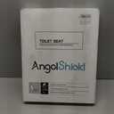 Angol Shiold Slow Close Wood Toilet Seat（Bone, Round 16.5''）