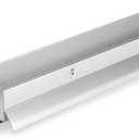 BARZEN Aluminum U Shaped Door Bottom Sweep with Drip Cap - Under Door Seal for Exterior Doors - Screw On Weather Stripping Door Seal - Weatherstrip Bottom of Door - Aluminum Mill, 36 Inches