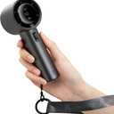 JISULIFE Handheld Fan Pro Series - High Speed Airflow: 1-100 Speed Scroll Wheel, Metal Body, Digital Display, 1.5H Fast Charge, 5000mAh-Portable Fan for Travel Outdoor, Gifts for Women Men(Grey), Small