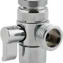 Sink Faucet Diverter Valve/Adapter to Bidet Shower Hose with Aerator for Bathroom/Kitchen Faucet (Polished Chrome)