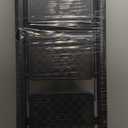 HBTower Step Ladder, Folding Step Stool, Portable Sturdy Steel Ladder Stool for Adults with Anti-Slip Wide Pedals Home Outdoor Kitchen, Black