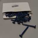 30Pcs 3 Inch Vinyl Shutter Fasteners, Window Shutter Panel Pegs Shutter Screws Lok Pins Plastic Shutter Spike Anchors for Installing Decorative Exterior Wood Aluminum Vinyl Shutter (Classic Blue)