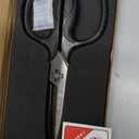 MITSUMOTO SAKARI Japanese Kitchen Scissors, Heavy Duty Poultry Shears, Detachable Titanium Plated Stainless Steel Utility Food Scissors for Meat, Chicken Bone and Herbs