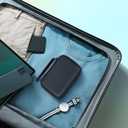 Nelko Genuine Case Compatible P21 Label Maker, Compatible with Most Mini Label Printers, Holder for Labeler Makers Printer & Labeling Tapes, Box with Mesh Pocket for Batteries Accessories (Case Only) (Black)