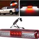 LED Tail High Mount 3rd Third Brake Light Cargo Lamp Waterproof Replacement for 1999-2006 Chevy Silverado/GMC Sierra 1500 2500 3500 HD, 07 Silverado/ Sierra 1500 2500 3500 HD Classic Red/White LED
