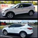 94534 Sunproof Waterproof Side Window Wind Deflector, 4pcs Protective Replacements Rain Guards Set, Window Visor fit for 2013-2018 Hyundai Santa Fe (Excludes XL Model)