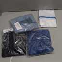 Carer Mens Incontinence Underwear, Washable Reusable Breathable Leak Proof Underwear for Men Boxer Briefs for Bladder Leakage, 80ml Absorbent Pad Breathable Waterproof 3 Pack, Small (Black/Blue/Light Blue)