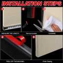 Newtay 2 Pcs Long Clear Vinyl L-Type Seal Strip with Pre-Applied Self Adhesive Shower Threshold Water Dam Barrier Bathroom Glass Door Seal Strip for Gap Frameless Shower Door