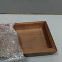 MAONAME Bathroom Vanity Tray, Rustic Long Narrow Tray, Rectangle Farmhouse Wood Trays, Countertop Organizer Trays for Candle, Perfume, 12.2" x 5" (Brown)