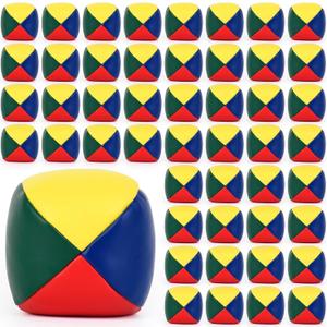 50 PCS Juggling Balls for Beginners,Colorful Juggling Balls Bulk,Soft Durable and Easy for Beginners Juggle