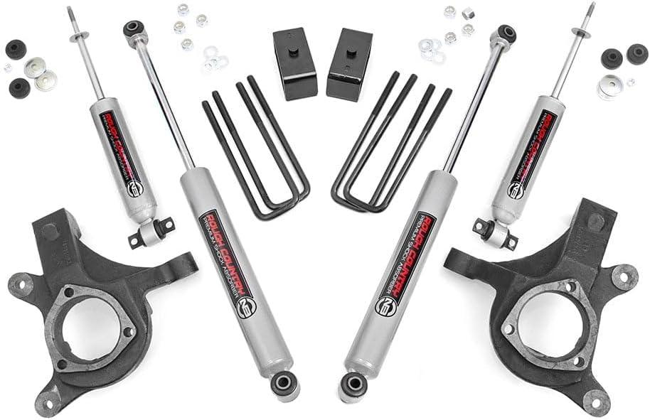 Rough Country 3" Lift Kit compatible w/ 1999-2006 Chevy Silverado GMC Sierra 1500 2WD w/ N3 Shocks Suspension 232N2