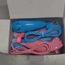 Wii Remote Controller, 2 Packs Upgrade Wireless Controller Compatible with Wii Wii U Console(Pink and Blue)