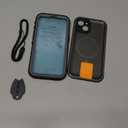 SPORTLINK for iPhone 13 Case Waterproof - Buit in Screen Protector [Compatible with MagSafe][IP68 Underwater][6.6FT Military Dropproof][Dustproof] Full Body Shockproof Case 6.1" Black