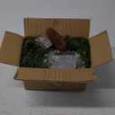 Timer - 6 Ft Snow Flocked Prelit Christmas Garland, Real Touch Cedar Garland with Lights, Red Berries & Pine Pinecones, Battery Operated Christmas Garlands for Mantel Table Stairs Holiday Decor