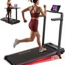 RHYTHM FUN Treadmill with Incline, Walking Pad with Handle Bar,300lbs Walking Pad with APP, Portable Folding Walking Treadmills for Home/Office with Low Noise