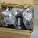 ALLZONE Heavy Duty Tension Shower Curtain Rod 42-83 Inches for Bathroom, Window, Non-Slip, Adjustable with Strong Spring Pole for Closet, Doorway, No Rust, No Drilling, Black