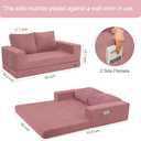 COMAX Futon Sofa Bed, Convertible Sofa Bed, Folding Boneless Couches, 59 Inch