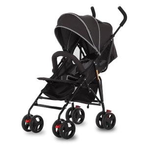 Dream On Me Vista Moonwalk Baby Stroller, Lightweight Travel Umbrella Stroller with Compact Fold, Smooth Ride Wheels, Multi-Position Recline, Spacious Storage Basket with Cup Holder, Black
