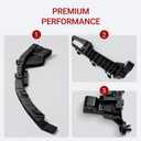 4pcs Front Headlight and Bumper Bracket Mount Support Retainer Kit Fit for Honda Accord 2018-2020 EX/EX-L/LX/Sport Left and Right #71190-TVA-A00, 71198-TVA-A01