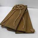 SAND MINE Wood Wall Hanging Shelf Set of 3, Rustic Rope Hanging Shelves, Floating Shelves for Living Room & Bedroom