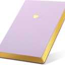 CAGIE Lined Journal Notebook for Women and Girls 256 Pages Cute Diary with Heart-Shaped Leather Journals for Writing A5 Soft Cover Notebooks for Work School, Purple