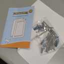 3-Flaps Insulated Dog Door for Wall, Rust Proof Aluminum Alloy Large Doggy Door, Heavy Duty Pet Door with Dual Lock, Extreme Weather Doggie Door for Interior Exterior Wall, Pets Up to 110LB