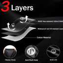 300D Heavy Duty Motorcycle Cover Waterproof Outdoor, Quad Cover for BMW, Harley, Yamaha, Lined with Cotton, Touring, Sportbike, Scooter, Powersports Vehicle Covers, L Black & Blue