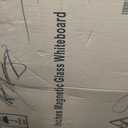 Maxtek 48" x 36" Magnetic Glass Dry Erase Presentation Whiteboard for Classroom Home Office, White
