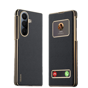 Case Compatible with Galaxy Z Fold 5, Ultimate Slim Pocket Friendly Thin Design Velvet-Like Matte Finish Soft Feeling Coated Lightweight Hard PC Back Cover - Black