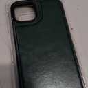 ONETOP Compatible with iPhone 15 Plus Wallet Case with Card Holder, PU Leather Kickstand Card Slots Case, Double Magnetic Clasp and Durable Shockproof Cover 6.7 Inch (Green)