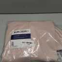 Sun Zero Easton Energy Saving Blackout Grommet Curtain Panel, 40" x 84", Blush Pink