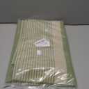 ArtBud Burlap Cotton Linen Table Clothes Farmhouse Tablecloth Striped Picnic Table Cover Heavy Fabric Table Top Coffee Kitchen Dcor Green Rectangle 55"102"(8-10 Seats)