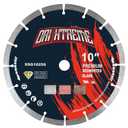 10 Inch Diamond Saw Blade, Segmented General Purpose Blade Dry/Wet Cutting Concrete, Masonry, Brick, Block,7/8"-5/8 Arbor