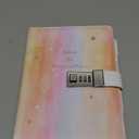 CAGIE Diary with Lock for Girls Age 8-12,Birthday Gifts for 9 10 11 12 Year Old Girls, Tie Dye Design 192 Pages Diary with Pen, 5.7 x 8.5 Inch Journal with Lock for Women Girl (Orange)